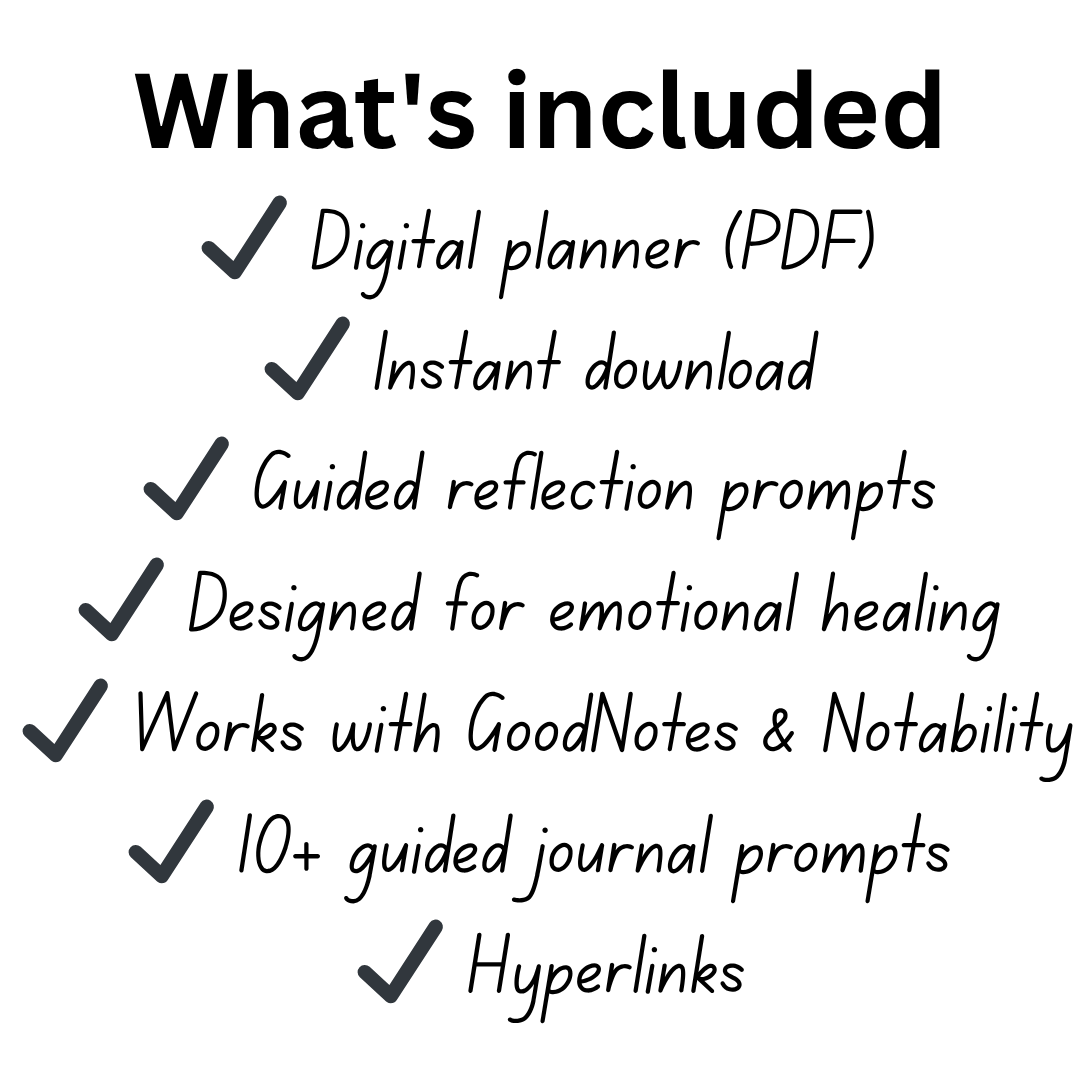 Ghosted & Growing: Friendship Recovery Planner | Digital PDF | Healing Journal | Self Reflection Workbook