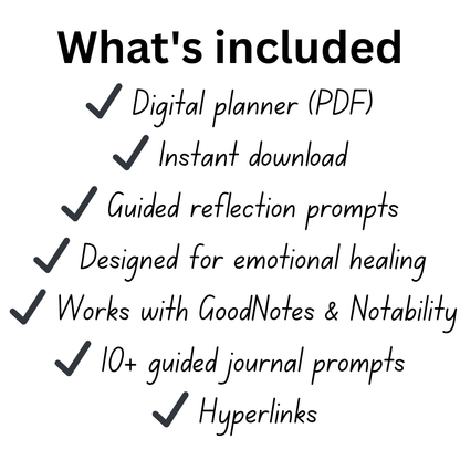 Ghosted & Growing: Friendship Recovery Planner | Digital PDF | Healing Journal | Self Reflection Workbook