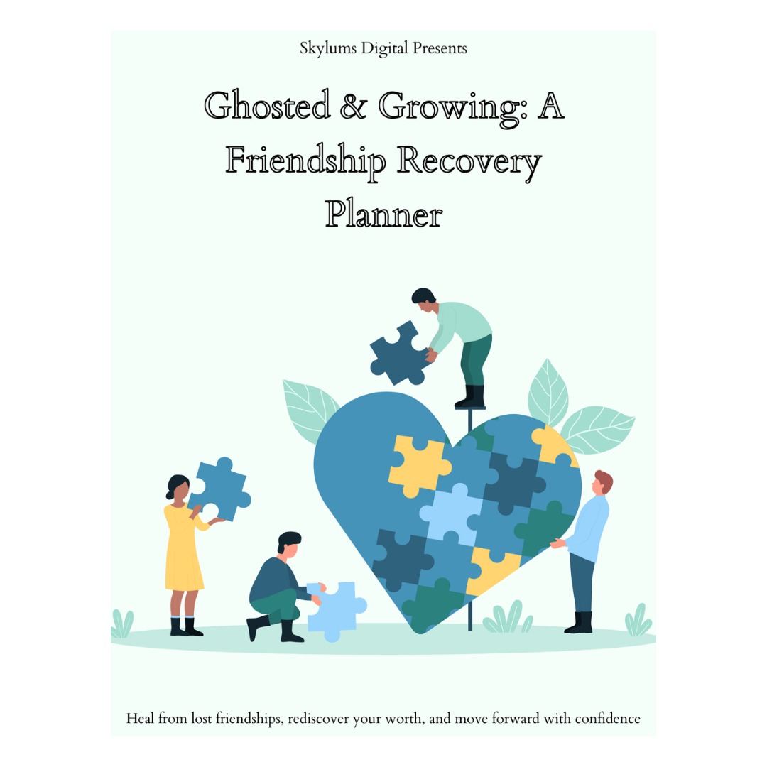 Ghosted & Growing: Friendship Recovery Planner | Digital PDF | Healing Journal | Self Reflection Workbook