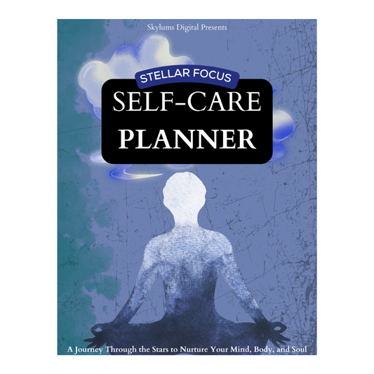 Stellar Focus Self-Care Planner | Digital PDF | Wellness Journal | Daily Reset & Reflection